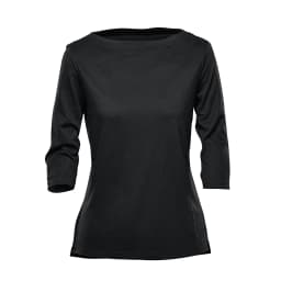 Stormtech Women's Torcello 3/4 Tee in BLACK