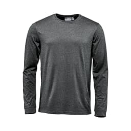 Stormtech Men's Torcello Long Sleeve Tee in GRAPHITE HEATHER