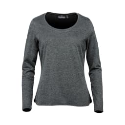 Stormtech Women's Torcello Long Sleeve Tee in GRAPHITE HEATHER
