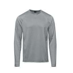 Stormtech Men's Volante H2X-DRY L/S Tee in GRANITE HEATHER