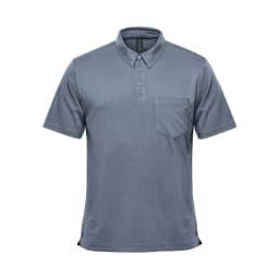 Stormtech Men's Dockyard Performance Short Sleeve Polo in NAVY HEATHER