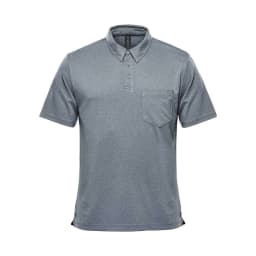 Stormtech Men's Dockyard Performance Short Sleeve Polo in DOLPHIN HEATHER