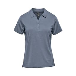 Stormtech Women's Dockyard Performance Short Sleeve Polo in NAVY HEATHER