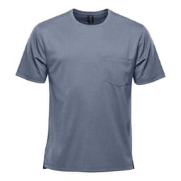 Stormtech Men's Dockyard Performance Short Sleeve Tee in NAVY HEATHER