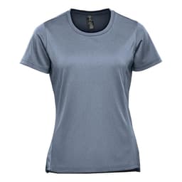 Stormtech Women's Dockyard Performance Short Sleeve Tee in NAVY HEATHER