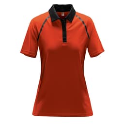 Stormtech Women's Neutrino Technical Polo in FIRE ORANGE