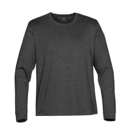 Stormtech Men's Baseline Long Sleeve Tee in CARBON HEATHER