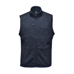 Stormtech Men's Avalante Full Zip Fleece Vest in NAVY HEATHER