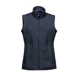 Stormtech Women's Avalante Full Zip Fleece Vest in NAVY HEATHER