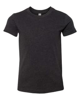 Youth CVC Jersey Tee in Black Heather