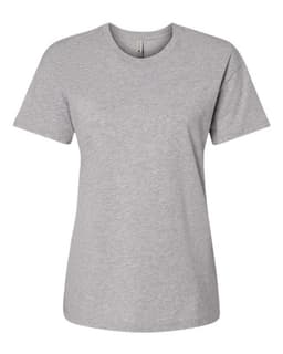 Women's Cotton Relaxed Tee in Heather Grey