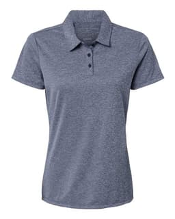 Women's Heathered Polo in Collegiate Navy Melange