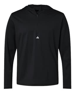 Men's Lightweight Quarter-Zip Hooded Pullover view 1