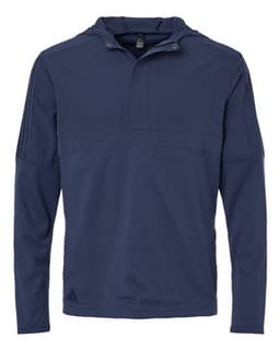 Men's Half-Zip Hooded Anorak in Crew Navy