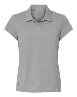 Women's Blended Polo in Grey Three Melange