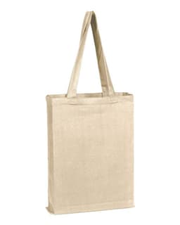 Canvas Gusset Promotional Tote in Natural