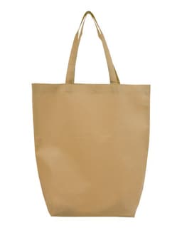 Non-Woven Gusset Bottom Tote in Natural