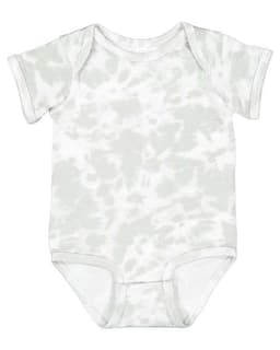 Infant Fine Jersey Bodysuit in Haze Tie Dye
