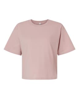 Women's Fine Jersey Boxy Tee in Blush