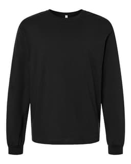 6 oz. Heavyweight Long Sleeve Tee in Black