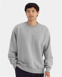 Unisex Heavyweight Crewneck Sweatshirt in Heather Grey