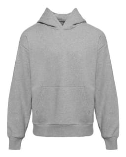 Unisex Heavyweight Fleece Hoodie Sweatshirt in Heather Grey