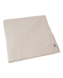 Garment-Dyed Fleece Dorm Blanket in Ivory