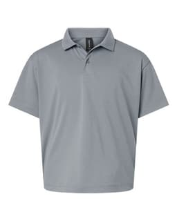 Youth Pro-Lock Performance Polo in Heather Steel