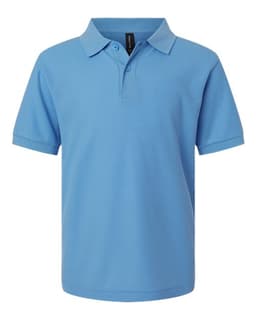 Youth Pique Polo in Carolina Blue