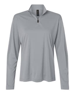 Women's Pro-Lock Performance Quarter-Zip Pullover in Heather Steel