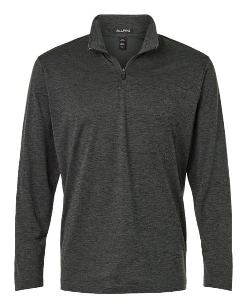 AllPro Men's Pro-Lock Performance Mélange Quarter-Zip Pullover