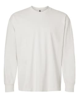Unisex Heavyweight Long Sleeve T-Shirt in Bone