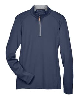 Women's DRYTEC20™ Performance Quarter-Zip Pullover in Navy/ Grey Heather/ Graphite