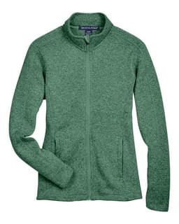 Women's Bristol Full-Zip Sweater Fleece Jacket in Forest Heather