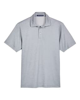 Men's CrownLux Performance® Address Mélange Polo in Grey Melange