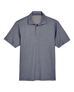 Men's CrownLux Performance® Address Mélange Polo in Navy Melange