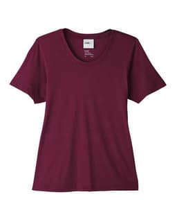 Women's Fusion ChromaSoft™ Performance T-Shirt in Burgundy