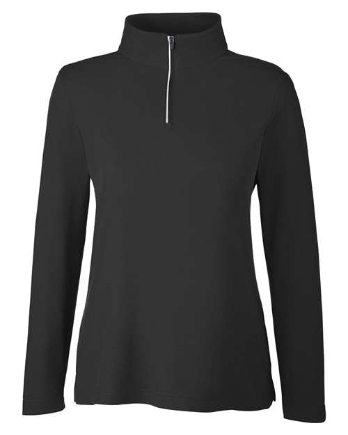 CORE365 Women's Fusion ChromaSoft™ Pique Quarter-Zip Pullover