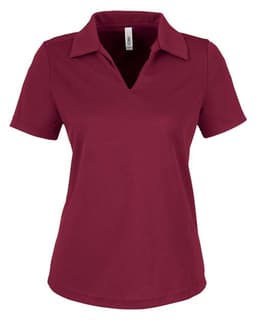 Women's Market Snag Protect Mesh Polo in Burgundy