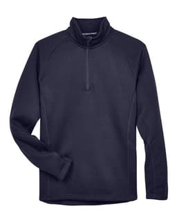 Unisex Bristol Sweater Fleece Quarter-Zip Pullover in Navy