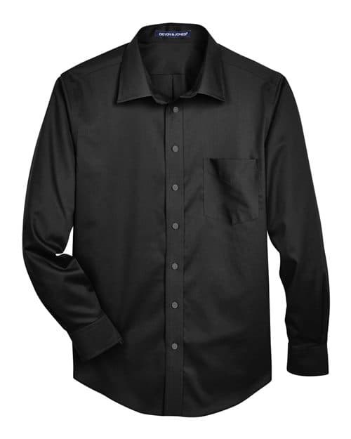 Devon & Jones Men's Crown Collection® Solid Stretch Twill Woven Dress Shirt
