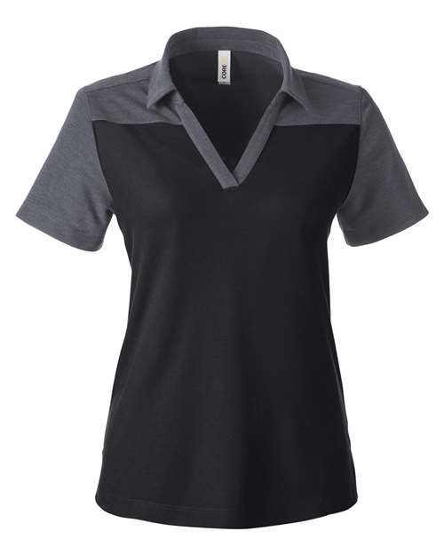 CORE365 Women's Fusion ChromaSoft™ Colorblock Polo