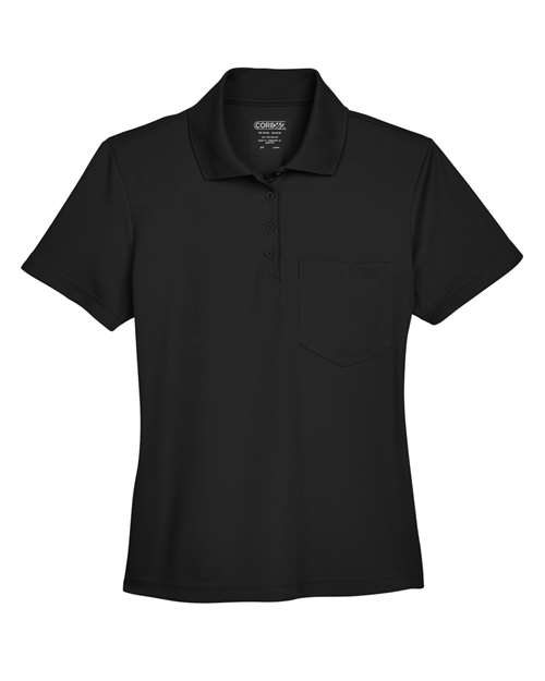 CORE365 Women's Origin Performance Piqué Polo with Pocket
