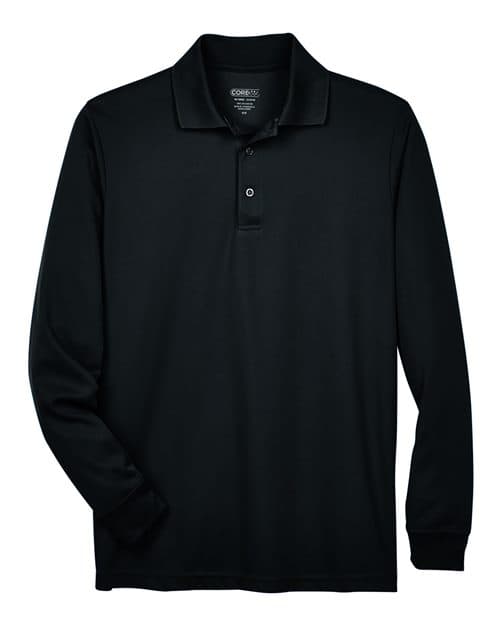 CORE365 Men's Tall Pinnacle Performance Long Sleeve Piqué Polo