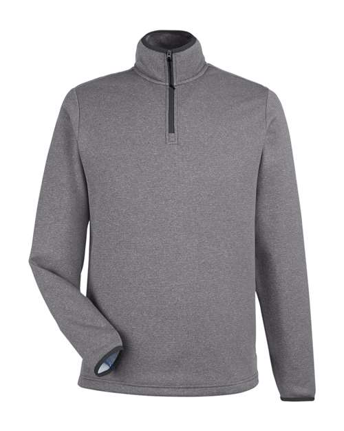 CORE365 Men's Venture Heathered Stripe Quarter-Zip Pullover