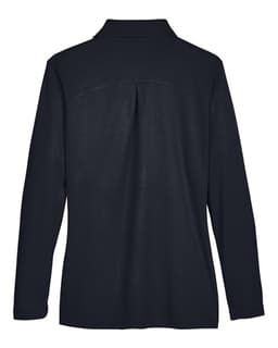Women's CrownLux Performance® Plaited Long Sleeve Polo view 2