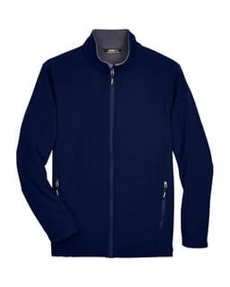 Men's Tall Cruise Two-Layer Fleece Bonded Soft Shell Jacket in Classic Navy