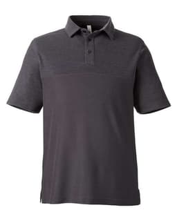 Men's Fusion ChromaSoft™ Colorblock Polo in Carbon/ Carbon Heather