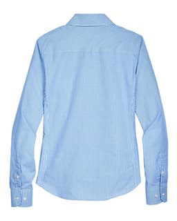 Women's Crown Collection® Banker Stripe Woven Dress Shirt view 2
