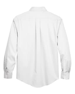 Men's Tall Crown Collection® Solid Stretch Twill Woven Dress Shirt view 2